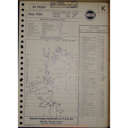 Solex 34 Pdsit E15284 Glas 1700