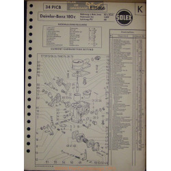 Solex 34 Picb E15006 Daimler Benz 180c