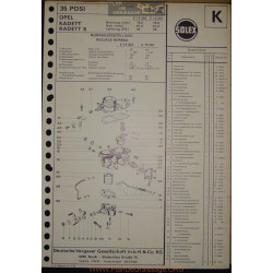 Solex 35 Pdsi E15303 E15307 Opel Kadett S