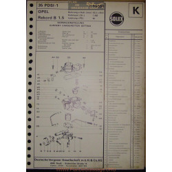 Solex 35 Pdsi E15304 Opel Rekord B 1500