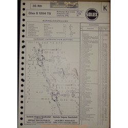 Solex 35 Rh E15050 Glas S1204 Ts