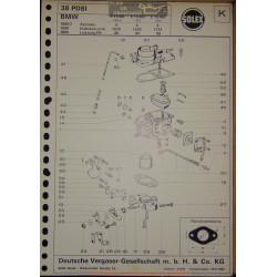 Solex 38 Pdsi E15481 15482 15483 Bmw 1600 1800