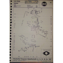 Solex 40 Pdsi E15484 Bmw 2000 C Auto