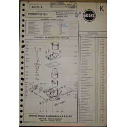 Solex 40 Pi E15235 Porsche 911