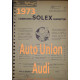 Solex Cahier 727 Q 1973 Auto Union Audi