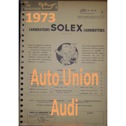 Solex Cahier 727 Q 1973 Auto Union Audi