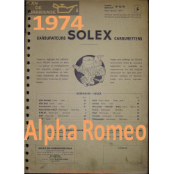 Solex Cahier 727 R 1974 Alpha Romeo