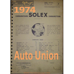 Solex Cahier 727 R 1974 Auto Union