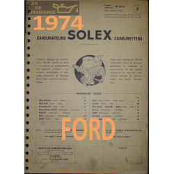 Solex Cahier 727 R 1974 Ford