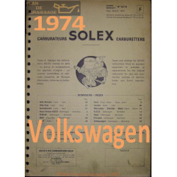 Solex Cahier 727 R 1974 Volkswagen