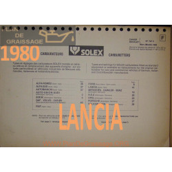 Solex Cahier 727 V 1980 Lancia