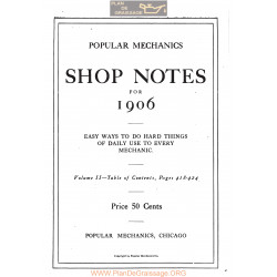 Shop Notes 1906 Popular Mechanics Volume2 1906