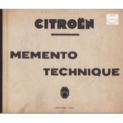 Citroen Memento Technique 1947