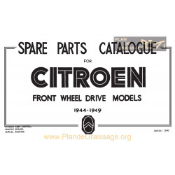 Citroen Ta 11v Parts Catalogue 11cv 1944 1949