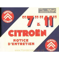 Citroen Ta 7 11 Cv Notice Entretien