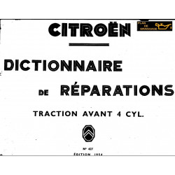 Citroen Traction 4 Cyl Dictionnaire De Reparations