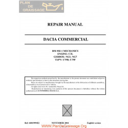 Dacia 1304 1305 1307 Pick Up 2004 Engine C3l Repair Manual