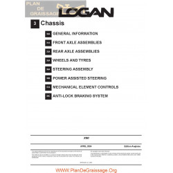 Dacia Logan 2004 Chassis Service Repair Manual