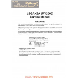 Daewoo Leganza My2000 Service Repair Manual