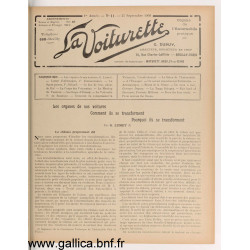 La Voiturette N11 25 Septembre 1908