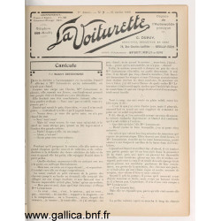 La Voiturette N7 25 Juillet 1908