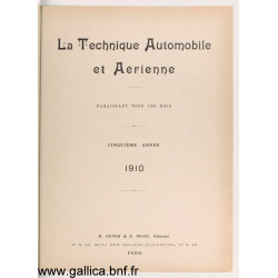La Technique 1910 Automobile Et Aerienne 1910