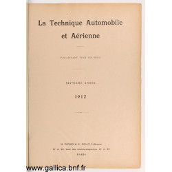 La Technique 1912 Automobile Et Aerienne 1912