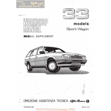 Alfa Romeo 33 Supplement Sports Wagon
