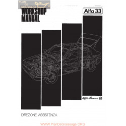 Alfa Romeo 33 Workshop Manual