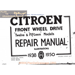 Citroen Traction Repair Manuel 1938 1950