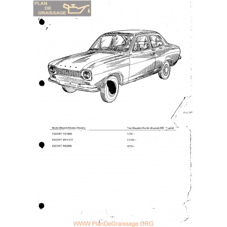 Ford Escort Rs1600 Rs2000 Mexico Manuel