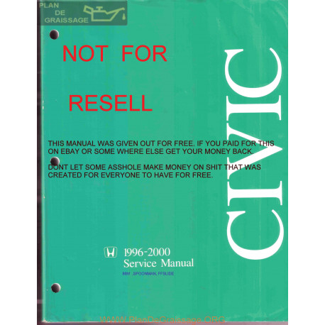 Honda Civic Service Manual 1996 A 2000
