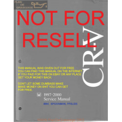 Honda Crv Service Manual 1997 A 2000