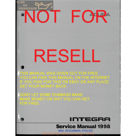 Honda Integra Service Manual 1998