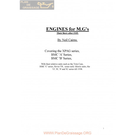 Mg Engine History Xpag
