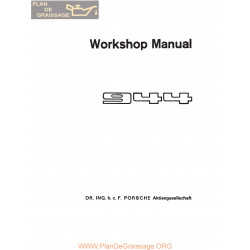 Porsche 944s Workshp Manuel