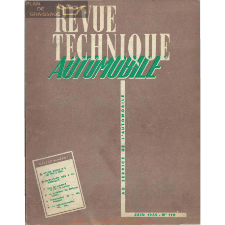 Renault 4cv N110 Revue Technique 1955