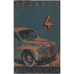 Renault 4cv Notice R1060 Ne577 1947