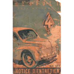 Renault 4cv Notice R1060 R2070 Ne577 1948