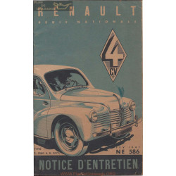 Renault 4cv Notice R1060 R2070 Ne586 1949
