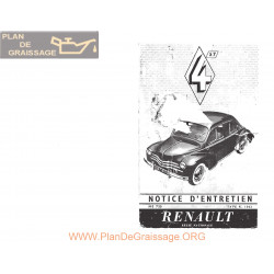 Renault 4cv Notice R1062 Ne735 1957