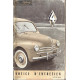 Renault 4cv Notice R1062 Ne803 1959