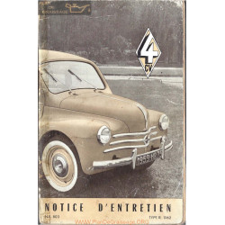 Renault 4cv Notice R1062 Ne803 1959