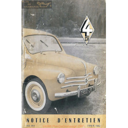 Renault 4cv Notice R1062 Ne843 1960