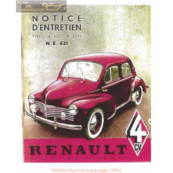 Renault 4cv Notice R1062 R2071 Ne621 Notice