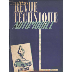 Renault 4cv Revue Janvier 1950