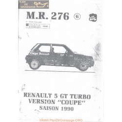 Renault 5 Gt Turbo Mr276 Revue 1990