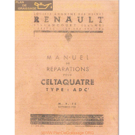 Renault Adc Mr12 Celtaquatre Mr 1936