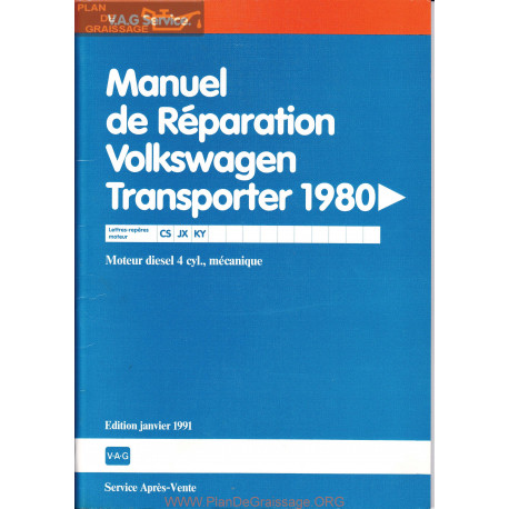 Volkswagen Vag Trahsporteur Manuel D Atelier Diesel