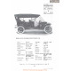 American Alco 40 Horse Power Touring Fiche Info 1910